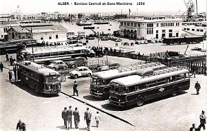 ALGER - BASTION CENTRAL ET GARE MARITIME -1954